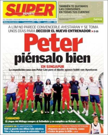 Portadas de la prensa mundial