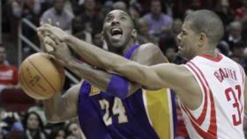 <b>FRENADO. </b>Battier para a Kobe Bryant, que falló 14 lanzamientos.