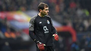 El guardameta espa&ntilde;ol del Oporto, Iker Casillas, durante un partido.