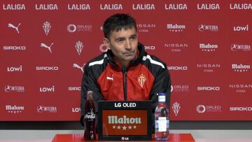17-04-25. ASIER GARITANO, EN LA RUEDA DE PRENSA PREVIA A SU ESTRENO EN EL MOLINÓN COMO ENTRENADOR DEL SPORTING.