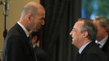 Zidane y Florentino Pérez.