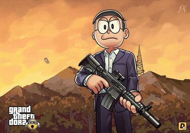 GTA V se convierte en el manga Doraemon