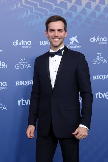 El actor Marc Clotet en la alfombra azul.