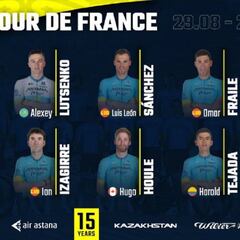 El Astana, al Tour con cuatro españoles y el Bora confirma la recuperación de Buchmann