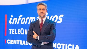 Carlos Franganillo posa durante la presentación de los nuevos Informativos Telecinco, a 12 de enero de 2024, en Madrid (España).
FAMOSOS;TELEVISIÓN;INFORMATIVOS;PRESENTACIÓN;PLATÓ
José Oliva / Europa Press
12/01/2024