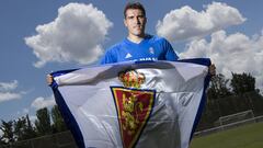 Zapater, jugador del Real Zaragoza. 