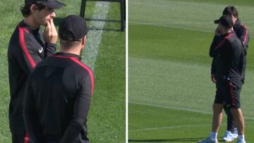 Simeone misterioso: largas charlas con Tiago y el Mono