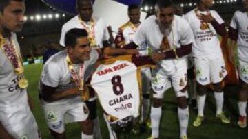 Deportes Tolima es el campe&oacute;n vigente 2014-2015 de la Copa colombiana de f&uacute;tbol. 