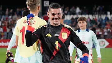 Iturbe, tras un partido con la Selección.