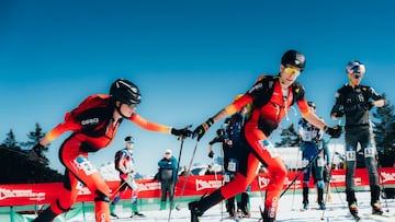 17/02/26 JUEGOS OLIMPICOS DE INVIERNO MILAN CORTINA MILANO CORTINA 2026 SKIMO
SELECCION ESPAÑOLA ESPAÑA ESQUI DE MONTAÑA
Oriol Cardona y Ana Alonso , esquí de montaña (skimo)
Firma: FEDME.