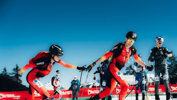 17/02/26 JUEGOS OLIMPICOS DE INVIERNO MILAN CORTINA MILANO CORTINA 2026 SKIMO
SELECCION ESPAÑOLA ESPAÑA ESQUI DE MONTAÑA
Oriol Cardona y Ana Alonso , esquí de montaña (skimo)
Firma: FEDME.