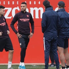 En Nesyri se entrena y apunta al Bernabéu