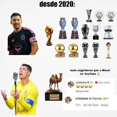 Cristiano rompe récords en YouTube y los memes no tardaron en salir 