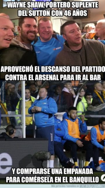 Los mejores memes de Wayne Shaw, portero del Sutton