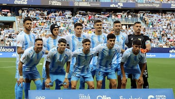 Un once del Málaga.
