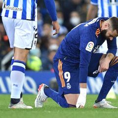 Alarma en el Madrid: Benzema se retira lesionado