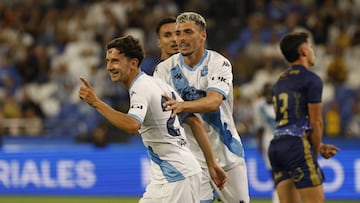 Luis Chacón logró un doblete ante Unionistas en el Teresa Herrera.