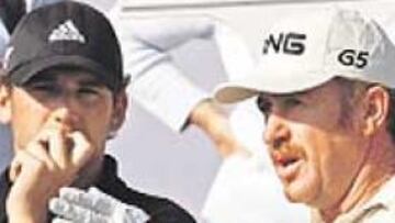 <b>SOLIDEZ. </b>Sergio y Jiménez se las apañaron para firmar diez birdies.