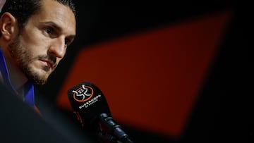 Koke, en la rueda de prensa que ofreció en Yeda por la Supercopa.