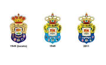 La evolución de los escudos de los equipos de Primera División