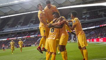 Jugadores del Girona, equipo de LaLiga Santander.