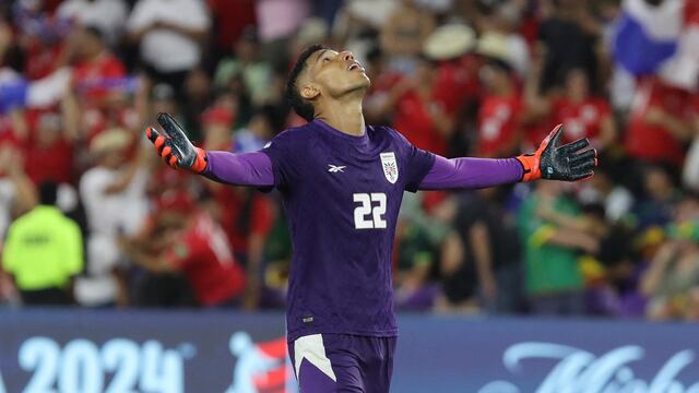 ORLANDO, FLORIDA - JULY 01: Orlando Mosquera of Panama celebrates the team's victory and progression to the quarter finals after to during the CONMEBOL Copa America 2024 Group C match between Bolivia and Panama at Inter&Co Stadium on July 01, 2024 in Orlando, Florida. Leonardo Fernandez/Getty Images/AFP (Photo by Leonardo Fernandez / GETTY IMAGES NORTH AMERICA / Getty Images via AFP)