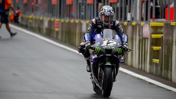 Maverick durante su segunda salida en el GP de Estiria.