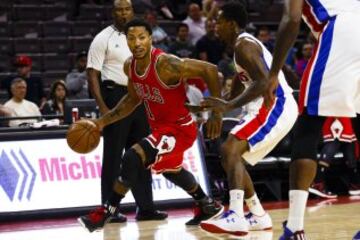 Derrick Rose sólo jugó en la primera parte.