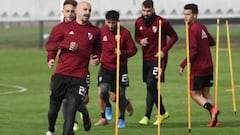 River se entrenó este viernes con el regreso de Ponzio