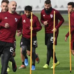 River se entrenó este viernes con el regreso de Ponzio