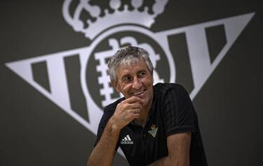 Quique Setién flying the flag for football