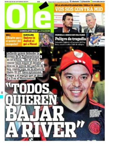 Portadas de la prensa deportiva