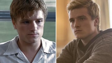 Así lucía Josh Hutcherson en la primera y última película de ‘Los Juegos del Hambre’, en 2012 y 2015, respectivamente.