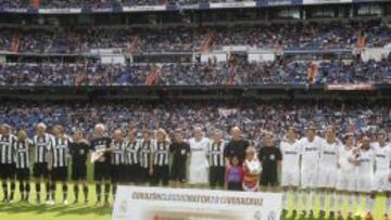 Las leyendas del Madrid y la Juve se enfrentaron el a&ntilde;o pasado en el Bernab&eacute;u.
 