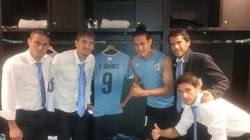 La Celeste no olvida a Suárez