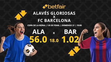 Deportivo Alavés Gloriosas vs. FC Barcelona: horario, dónde ver, pronósticos y estadísticas