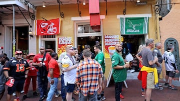 Tensions flared on Bourbon Street as a heated exchange between the two men nearly turned physical before being broken up.