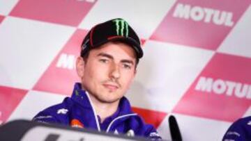 Lorenzo, en la rueda de prensa de Assen.