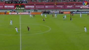 La secuencia entera del 1-0 del Mallorca: lo de Isco y James no es de recibo