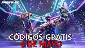Free Fire | C車digos de hoy domingo 4 de mayo 2025: recompensas gratis
