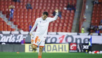 Oussama Idrissi of Pachuca during the 11th round match between Tijuana and Pachuca as part of the Liga BBVA MX, Torneo Apertura 2024 at Caliente Stadium on October 04, 2024 in Tijuana, Baja California, Mexico.