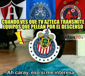 Los memes se desatan con la llegada de Chivas a TV Azteca