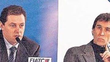<b>DÍA COMPLICADO. </b>Miguel Fuentes, presidente, y Ricardo Zamora, consejero de la Real.