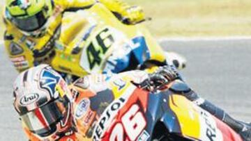 <b>A TIRO. </b>El catalán Daniel Pedrosa comanda el asalto español a la triple corona y al pleno mundialista.