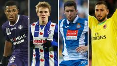 Amian (Toulouse), Odegaard (Herenveen), Aar&oacute;n Mart&iacute;n (Espanyol) y Donnarumma (Mil&aacute;n).