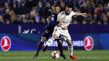 Carvajal, ante el Levante.