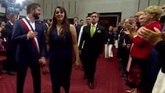 Gabriel Boric saludaba a los invitados y esto ocurrió cuando vio a Cecilia Morel: atención a la reacción de ella