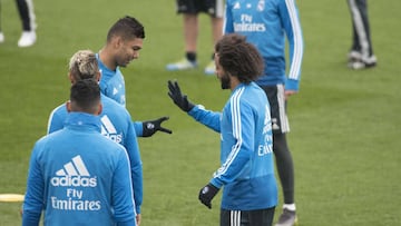 05/04/19 ENTRENAMIENTO REAL MADRID
 
 MARCELO Y CASEMIRO