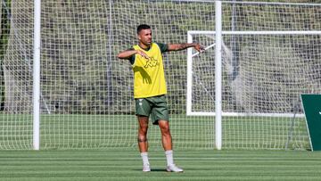 Camarasa, en un entrenamiento.