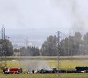 El accidente del Airbus en Sevilla retrasó al Betis